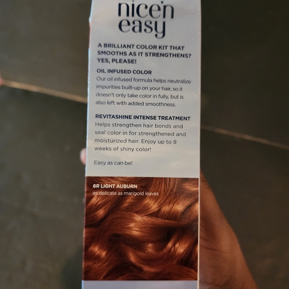 Clairol Nice'n Easy Permanent Hair Color - 6R Light Auburn New - Picture 4 of 6